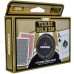 Carti de joc poker, Texas Hold'em, profesionale, 100% plastic, index mare, 2 pachete, rosu si negru, jeton metalic dealer Carti de joc poker, Texas Hold'em, profesionale, 100% plastic, index mare, 2 pachete, rosu si negru, jeton metalic dealer