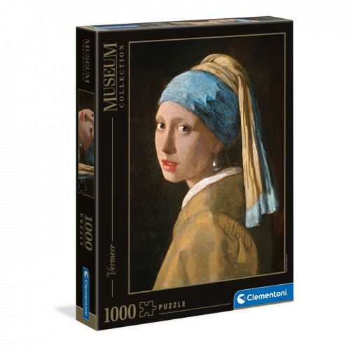 Puzzle Clementoni Museum Collection "Vermeer - Girl with a pearl earring", 1000 piese, dimensiuni 69 x 50 cm Puzzle Clementoni Museum Collection "Vermeer - Girl with a pearl earring", 1000 piese, dimensiuni 69 x 50 cm