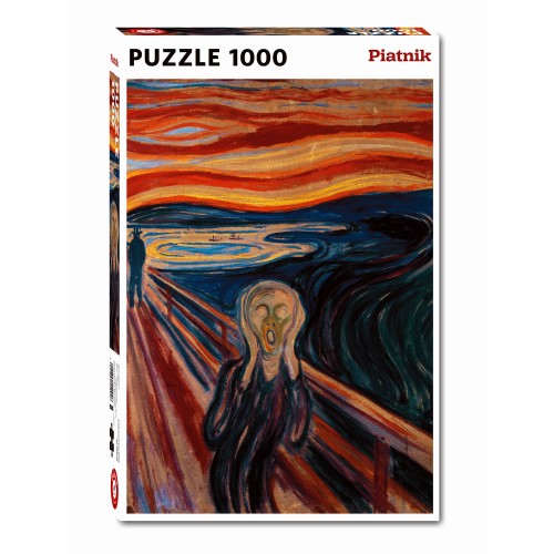 Puzzle Piatnik "Edvard Munch - The scream", 1000 piese, dimensiune 68 x 48 cm, produs in Austria Puzzle Piatnik "Edvard Munch - The scream", 1000 piese, dimensiune 68 x 48 cm, produs in Austria